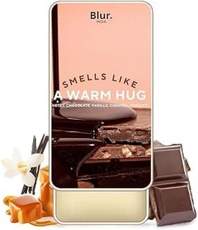 Blur India Smells Like A Warm Hug™ Solid Perfume | Warm Chocolate Vanilla Fragrance | Alcohol Free | Perfume Primer | Safe For Skin
