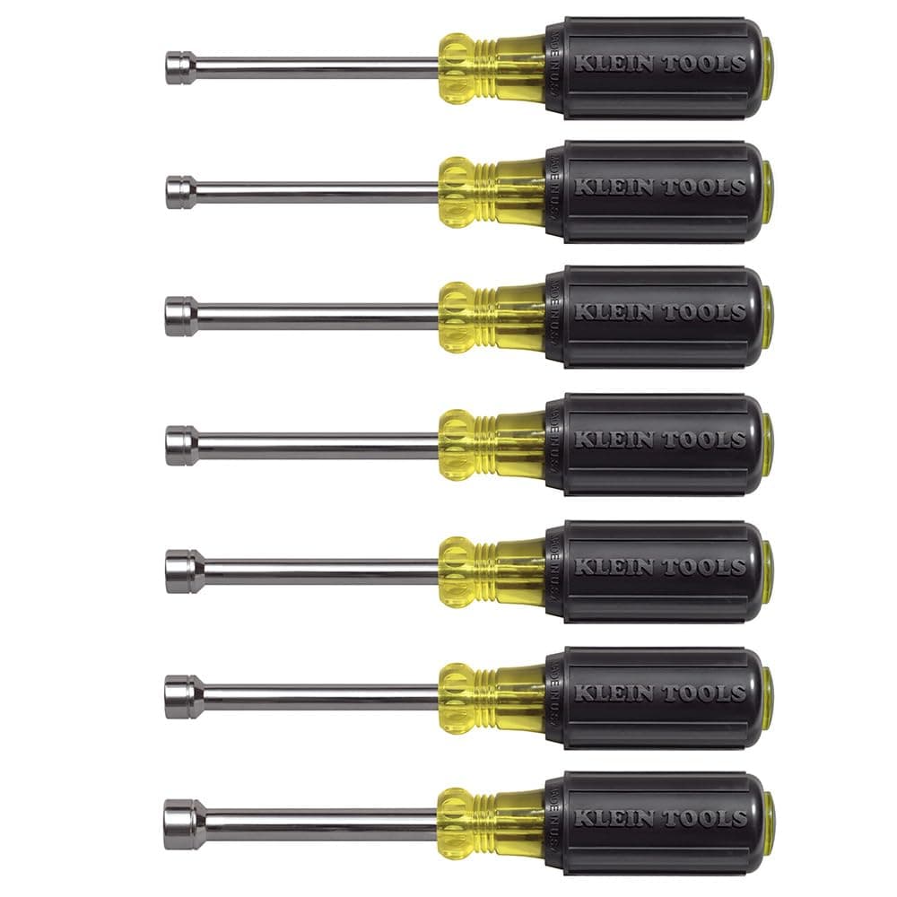 Nut Driver Set, Yellow with Black Grip, 65160