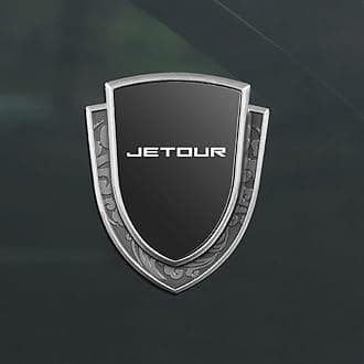 Car emblem logo badge, For JETOUR X90 PLUS Stylish Side Sticker Emblems Replaceable exterior decoration accessories,D/Silver Black