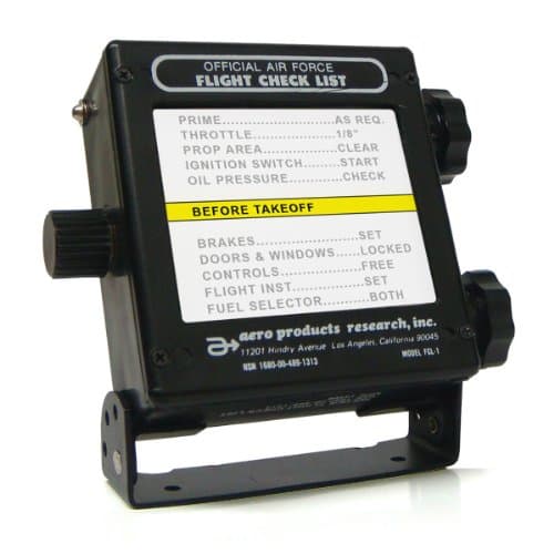 Flight Check List Holder 24 Volt