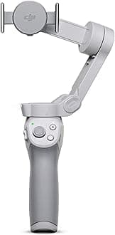 DJI OM 4 Handheld 3-Axis Smartphone Gimbal Stabilizer with Handle, Tripod, Gimbal Stabilizer Ideal for Vlogging, YouTube, Live Video, Phone Stabilizer, Compatible with iPhone and Android