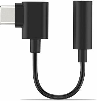 Cubilux Right Angle USB C Headphone Adapter [192KHz/24bit DAC] Type C to 3.5mm Earphone Dongle Compatible with iPhone 1716/15, iPad Pro 13/12.9/11, iPad Air 13/11, Galaxy S25/S24/S23/S22
