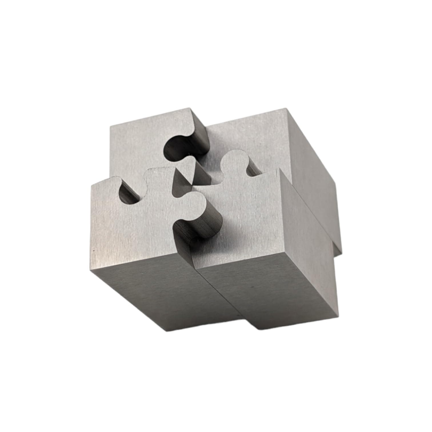 Avivni 1.5" Wire EDM Puzzle Cube - Zero Tolerance Stainless Steel Machining, Ultra Durable Gift