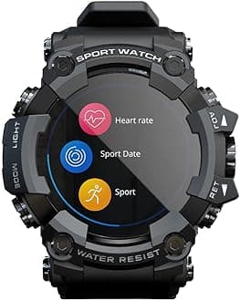 LOKMAT ATTACK Smart Watch Fitness Tracker Bluetooth Watches Heart Rate Monitor Sports Waterproof Watch-Black