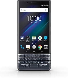 BlackBerry KEY2 LE (Lite) Single-SIM (32GB, BBE100-1, QWERTY Keypad) (GSM Only, No CDMA) Factory Unlocked 4G Smartphone (Slate/Space Blue) - International Version