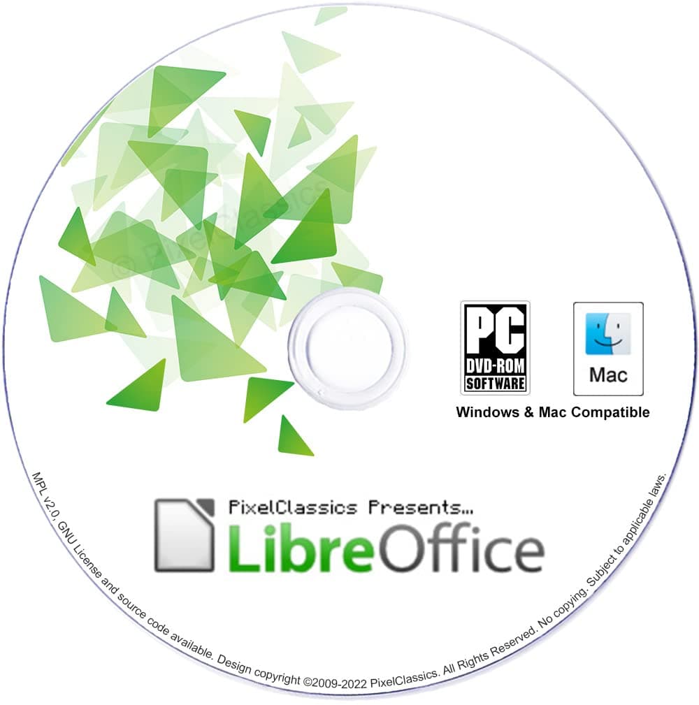 LibreOffice 2019 Compatible With Microsoft PowerPoint 2019 2016 2013 2010 365 Compatible Presentation Software CD for PC Windows 10 8.1 8 7 Vista XP 32 64 Bit, Mac OS X & Linux -No Yearly Subscription