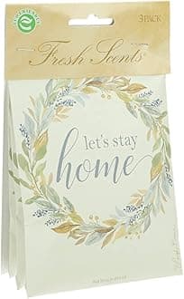 Willowbrook | Fresh Scents Scented Sachet Packet | Let's Stay Home | Air Freshener Bags for Drawers, Closets, Cars | 3 Pack | Long Lasting Home Fragrance
