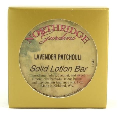 Lavender Patchouli Solid Lotion Bar 1oz by Northridge Gardens