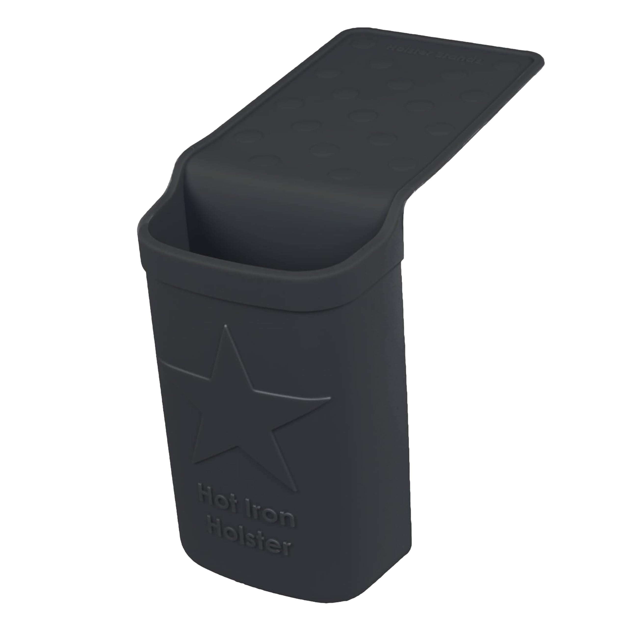 Hot Iron Holster | Adhesive-Free Silicone Storage Pocket for Organization and Travel | Heat Resistant to 500°F | Ideal for Curling Irons, Hair Straighteners, and other Hot Tools