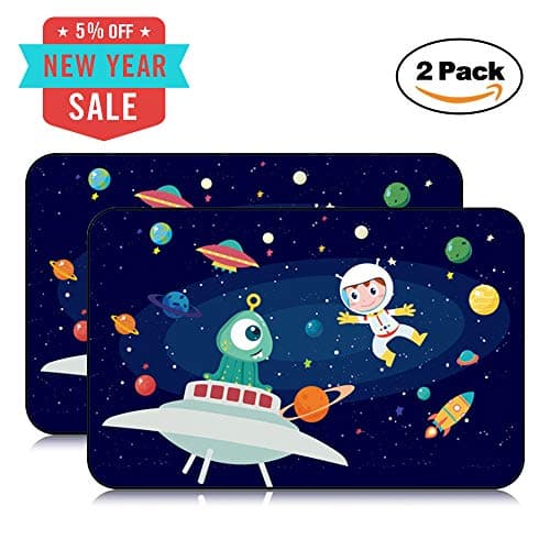 Cykelar Space Pattern Car Window Sunshade, 19.7"x31.5" Large Car Rear Window Screen Shade Protector for Baby Kids Pet- Heat+UV Protection Side Window Shade, Easy Installation(2 Packs)