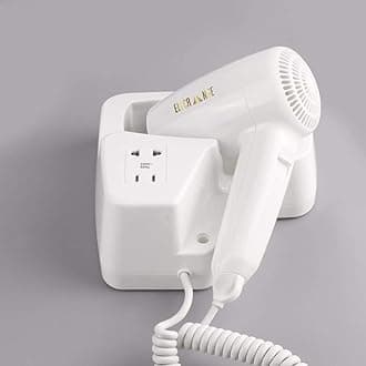 ABS Wall Mounted Hair Dryer with Charging Slot/Electric Hair Dryer for Men & Women Suitable for Hotels/Bathroom/Bedroom/Dressing Room (white)