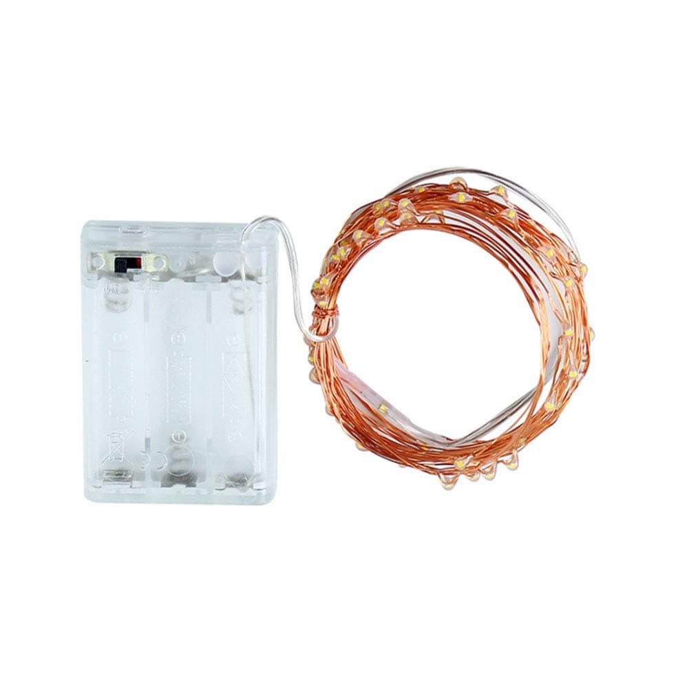 Ryham LED String Lights , Fairy Starry String Light Copper Wire 16.4 Feet 5M Waterproof Decorative Rope Lighting Indoor Outdoor for Christmas Weddings Party, White