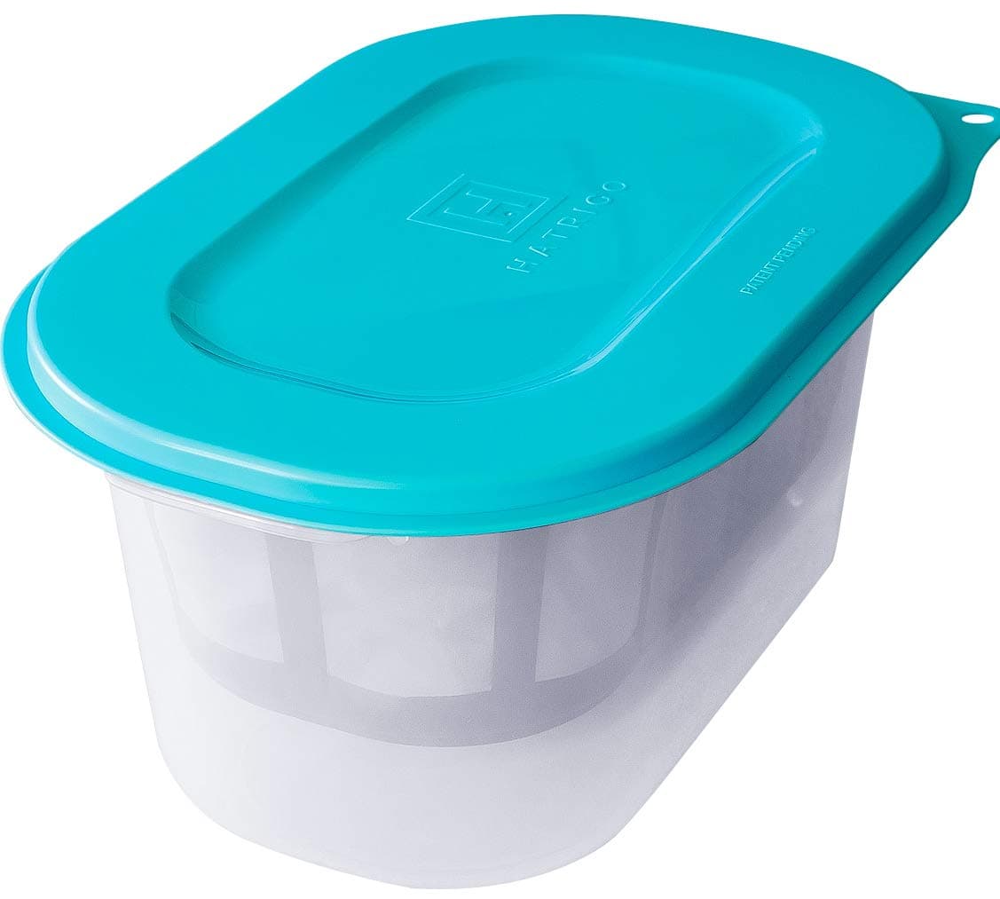 Hatrigo 2-Quart Inner Capacity Greek Yogurt Maker with Extra Fine Mesh Stainless Steel Strainer Basket, BPA-Free Greek Yogurt Strainer (12 x 8 x 6 in)