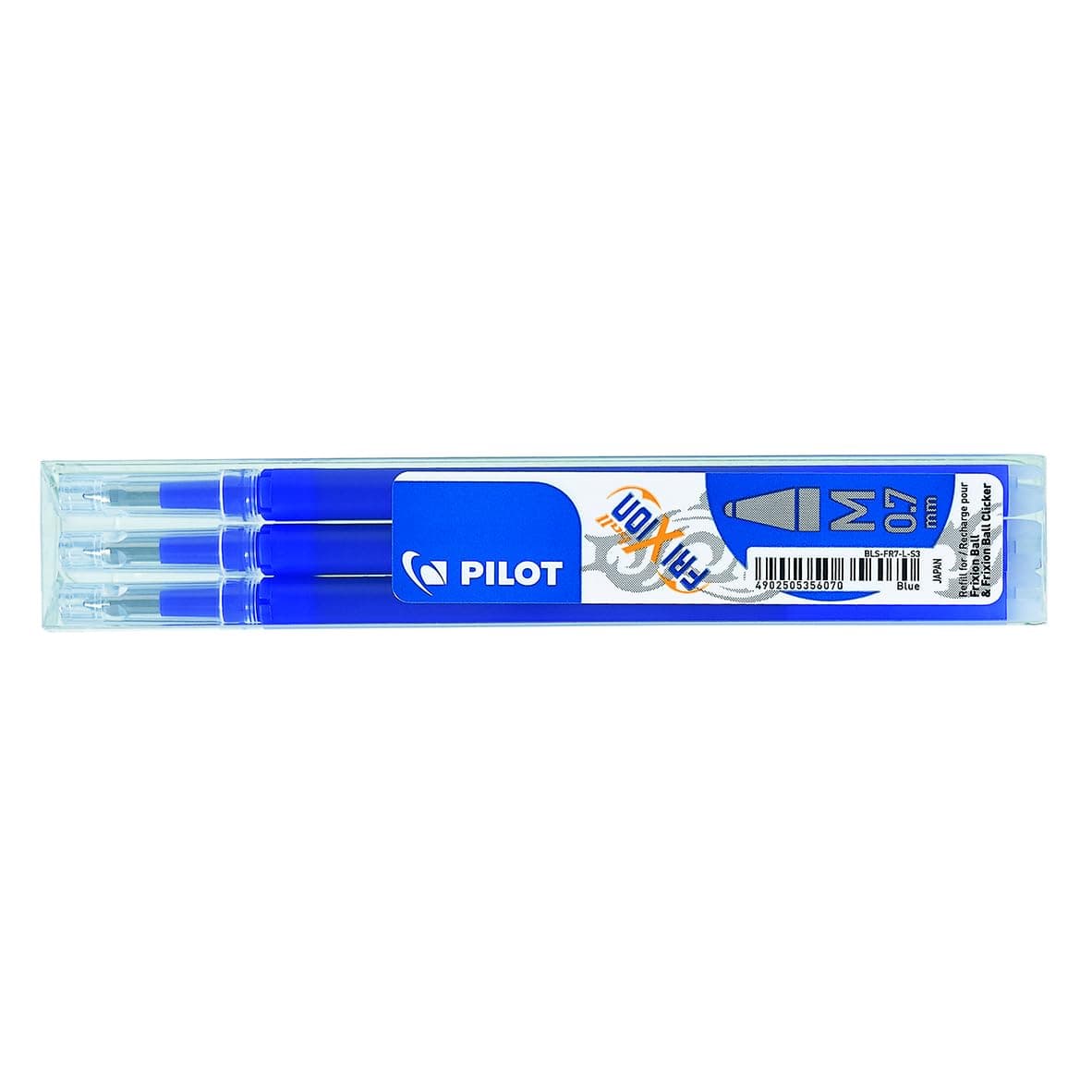 Refills for Frixion Rollerball 0.7 mm Tip - Blue, Pack of 3