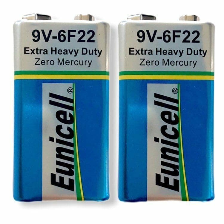 Eunicell9V PP3 6F22 Battery Block Extra Heavy Duty (pack of 2)