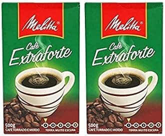 Extra Strong Roasted and Ground Coffee 17.6oz | Cafe Extra Forte Torrado e Modo 500g (Pack of 02)