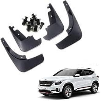 Autokaar OE Type/Box Type Car Mud Flap for Kia Seltos, Black
