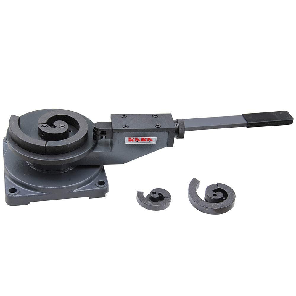 KAKA INDUSTRIAL Rod Bender,Manual Flat Bar Bender Machine for Flat Steel (1.18"x0.394"), Round & Square Steel (0.394"), 3-in-1 Scroll Bender for Workshop, Gates, Fences Metal Bender SBG-30