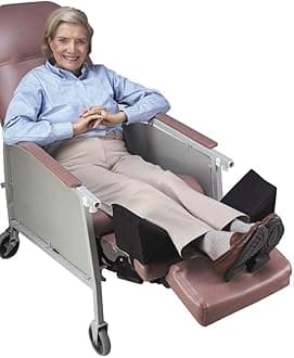 Skil-Care Geri-Chair Leg Positioner, 19" L x 5.25" H x 6.5" D, Low-Shear I Cover, Leg Support and Alignment for Geri-Chairs, 703420
