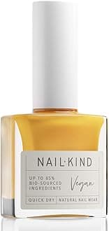 NAILKINDYellow Nail Polish - Flip Flop - Bright High-Shine Yellow Nail Varnish - Vegan Nail Lacquer - Peta Certified + Cruelty Free - Quick Drying Long Lasting - Chip Resistant Manicure - 8ml