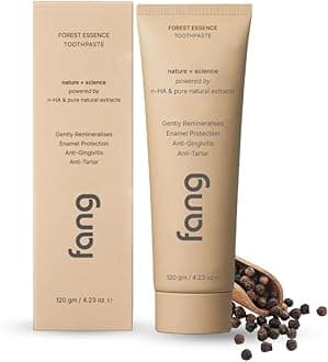 Forest Essence Natural Toothpaste|Fluoride Free Hydroxyapatite|Teeth Whitening|Heals Sensitive Teeth|Fights Cavities,Gum Diseases & Bad Breath|Sls & Chemical Free|Organic, Vegan,1 Count