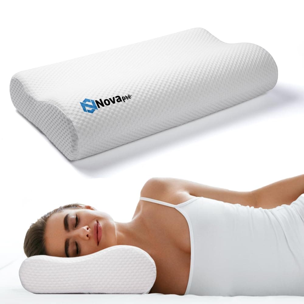 Memory foam neck pillow