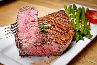 New York Steak & Seafood Frozen Rib Eye Steaks - USDA Prime Rib Eye Steaks - Handcut Beef Steak (16 oz. 8 Rib Eye Steaks)