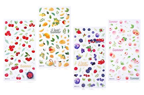 3D Resin Fruit Stickers for Kids