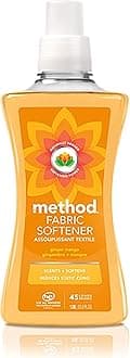 Method Fabric Softener; Ginger Mango; 53.5 Ounces; 45 Loads; 1 pack; Packaging May Vary