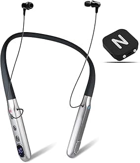 Rechargeable Hearing Amplifier to Aid TV Watching and Conversation, Wireless Neckband Headphones for Seniors & Adults, External Microphone Noise Cancelling, Works 50 Hours Per Charge - NW10 Pro