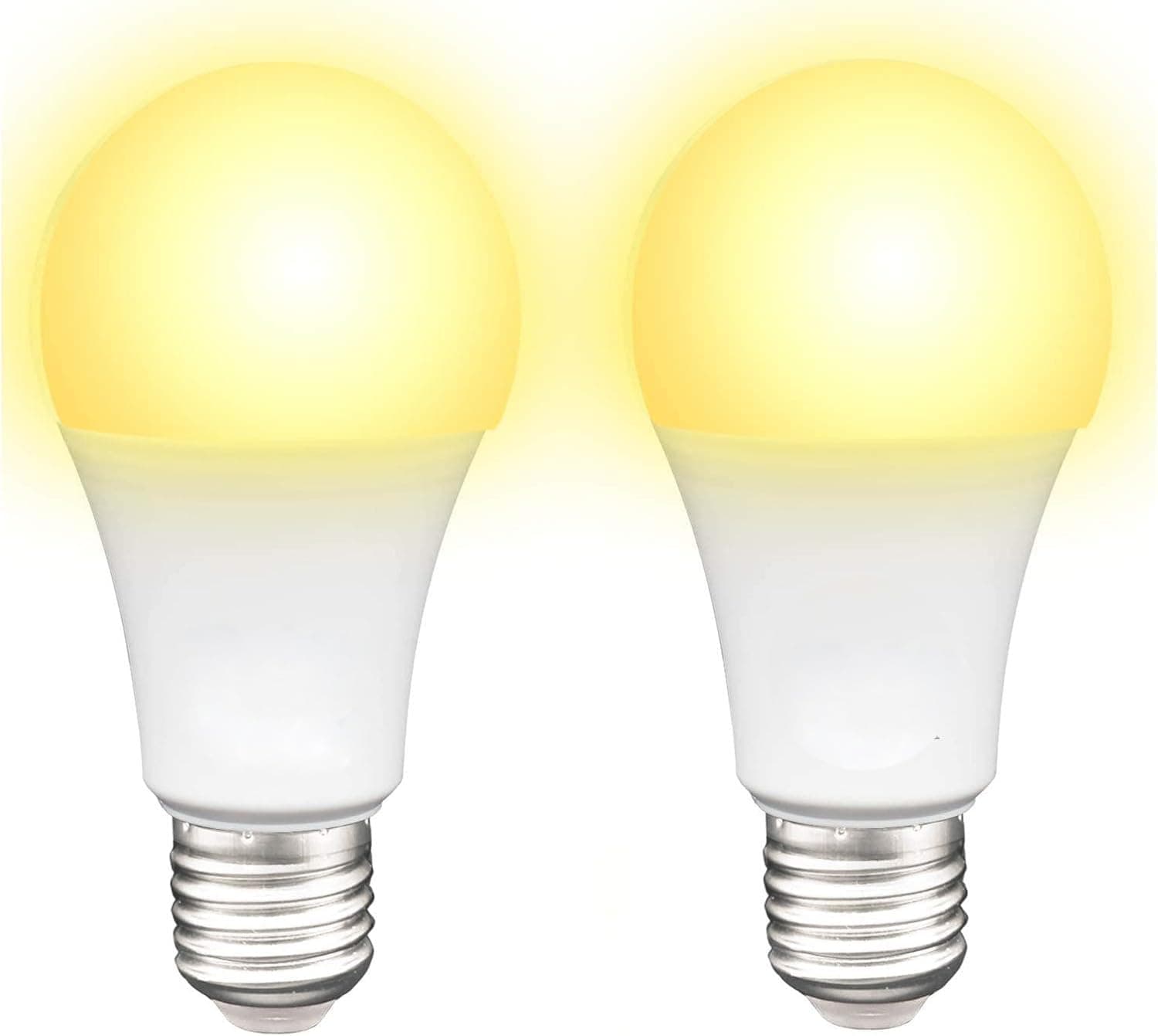 2 Pack Super Bright E27 LED Bulbs 15W Warm White Frosted 3000K - Energy Saving Non-Dimmable – 2 Year Warranty.