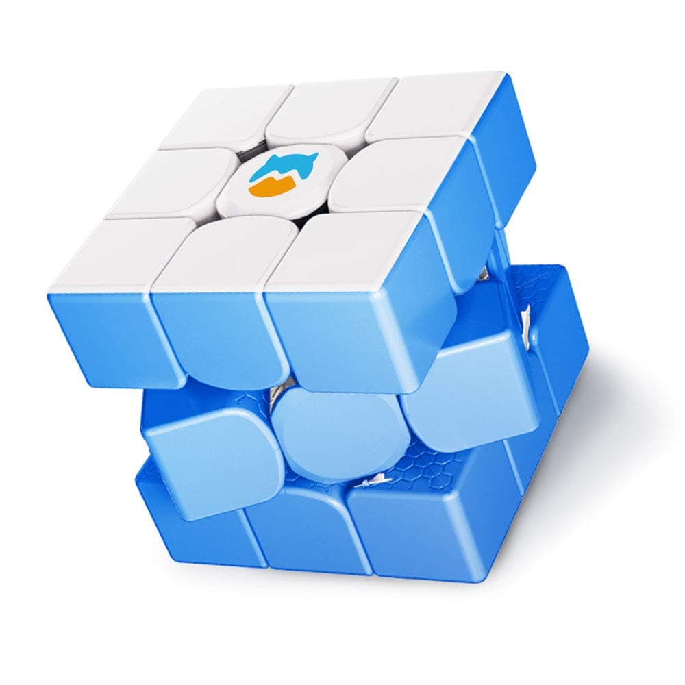 3x3 Cloud Trainer Cube, MG Cube Series Learning Puzzle Toy for Kids and Beginners (White and Blue)