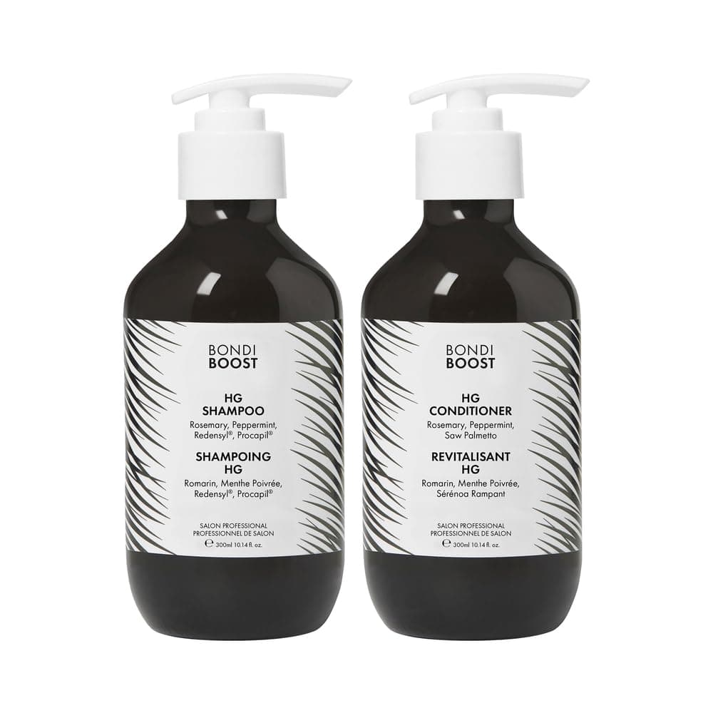HG Duo Shampoo + Conditioner Bundle [10.14fl oz each] - Improves Appearance for Thinning Hair - Volumizing + Hydrating + Nourishing - Sulfate/Paraben Free, for Women/Men - Australian Made