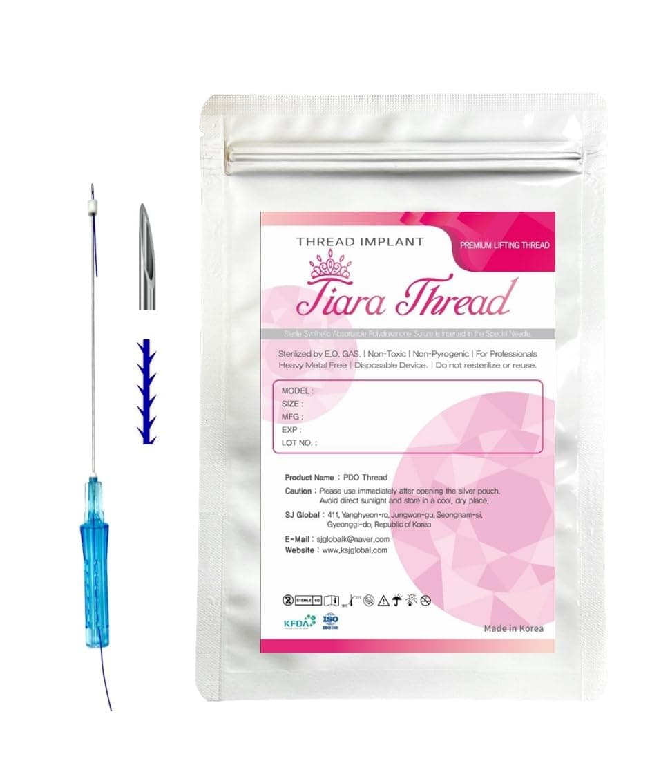 Tiara PDO Thread Lift Korea / 360R Bidirection Cog Type/Sharp (20pcs) (23G38/95mm)