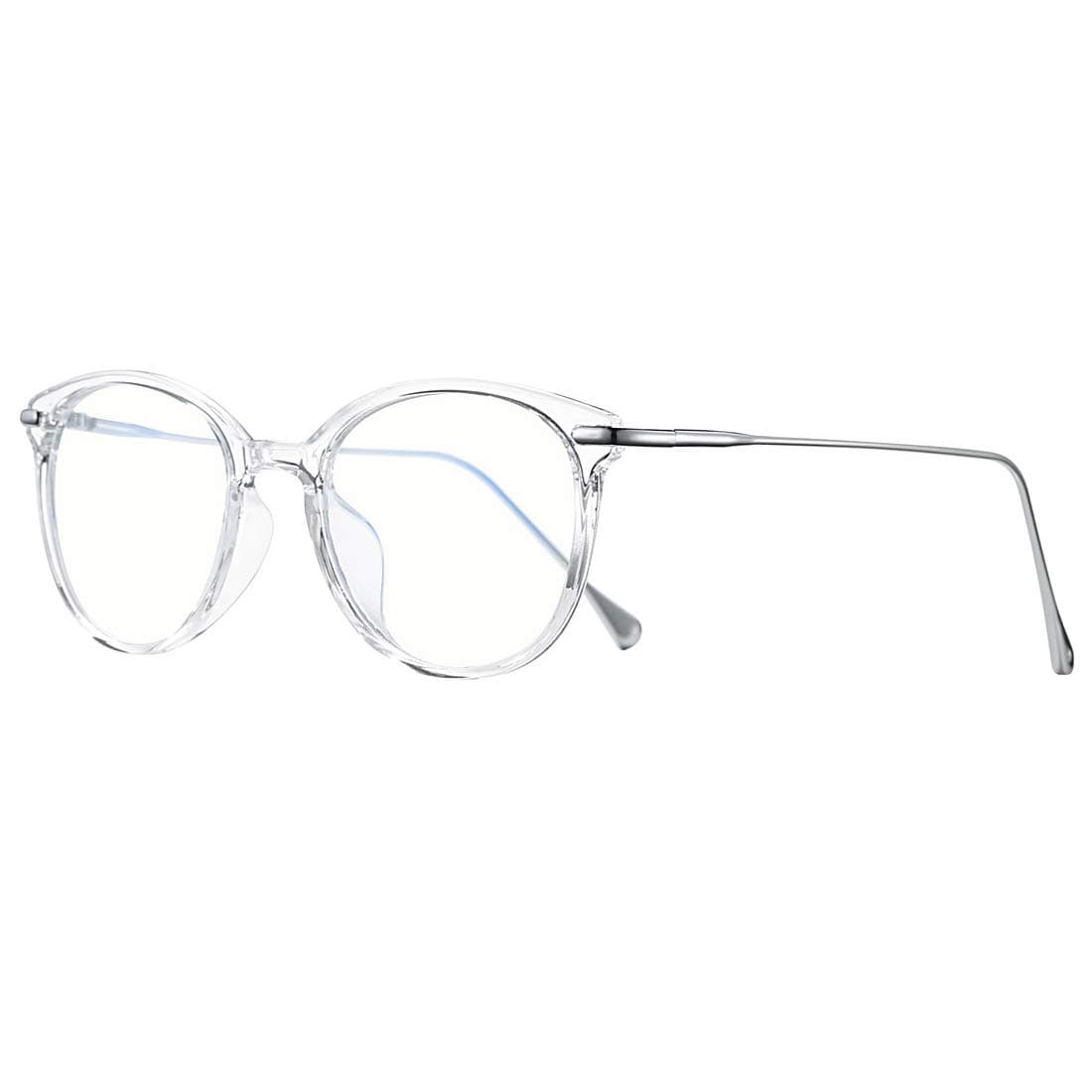 COASION Blue Light Blocking Glasses for Women Vintage Round Anti Blue Ray Computer Game Eyeglasses Small Face