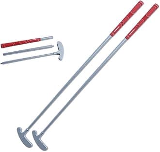 Golf 2PCS/Pack Two-Way Putter Club for Right or Left Handed Golfers Foldable Alloy Rod Head Kids Adults Golf Putter - 34" Length