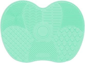 Silicone Makeup Brush Cleaning Pad, Portable Washing Tool for Makeup Brushes, Green, 1 Count