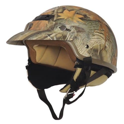 Core Forester Deluxe Half Helmet (Tan Camouflage, Large)