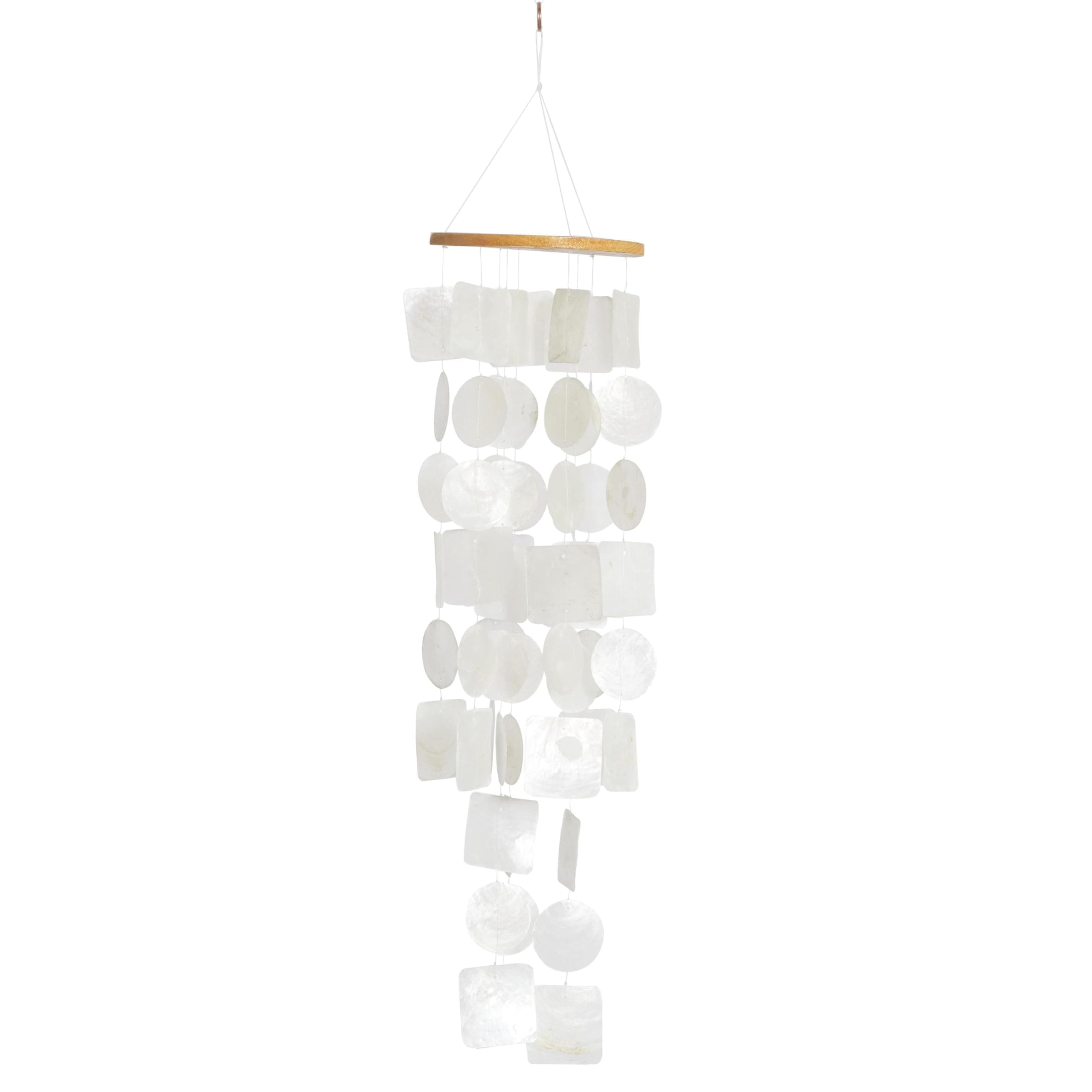 Coastal Teal Capiz Shell Windchime