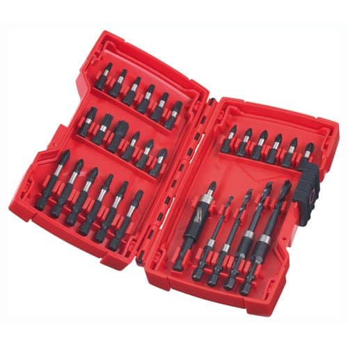 Advanced Milwaukee 30 Piece Shockwave Impact Screwdriver & Drill Bit Set [Multi Set] --