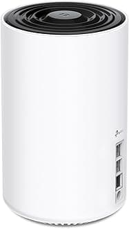 TP-Link Deco XE70 Pro AXE4900 Tri-Band WiFi 6E Mesh WiFi Router - 1 x 2.5bps WAN/LAN Port, 2 x 1 Gbps LAN Ports, 4.9 Gbps Wi-Fi 2,900 Sq. Ft Coverage, Connect up to 200 Devices, 1-Pack