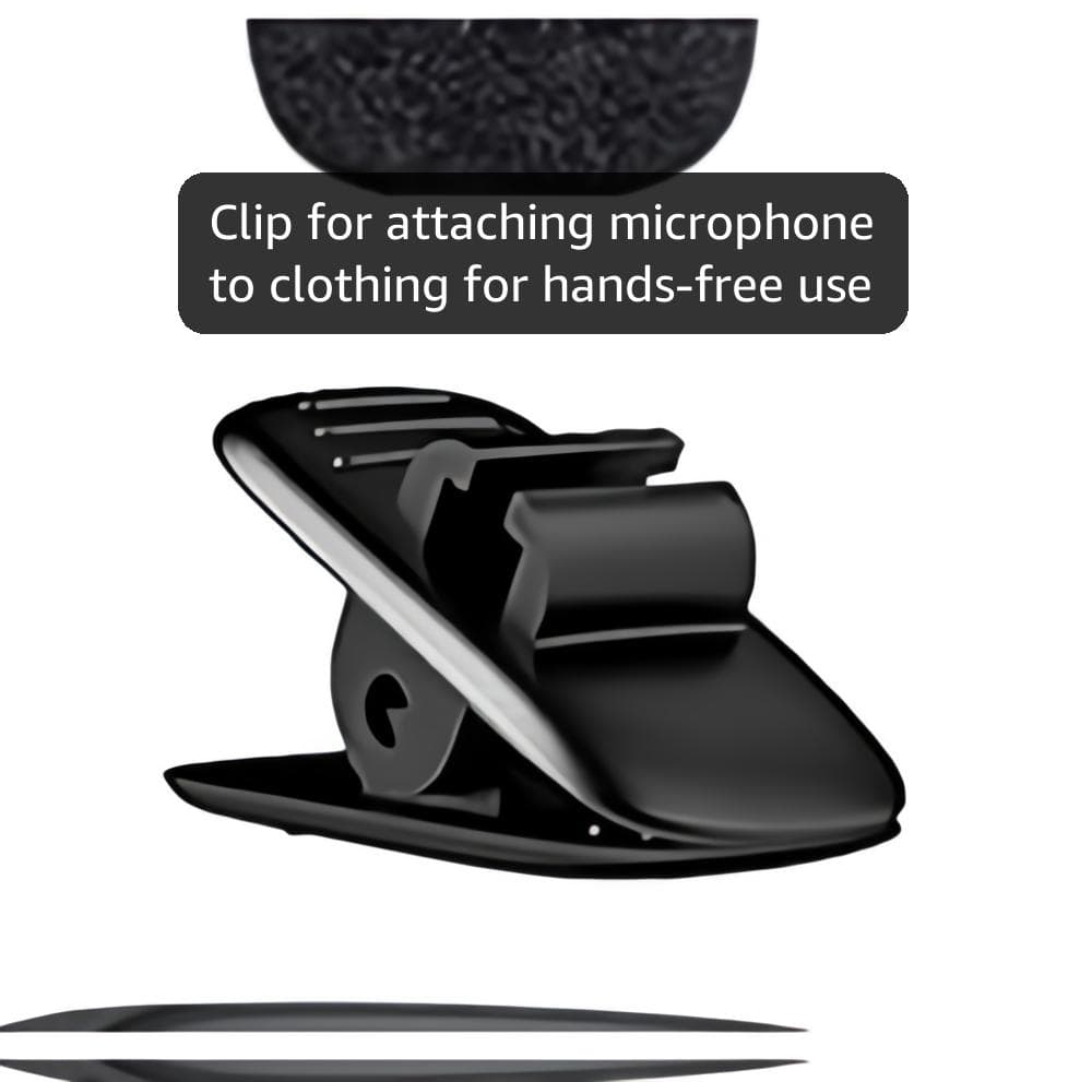 Professional Wireless Lavalier Microphone for iPhone 15(Above) and Android USB-C Device, Cordless Omnidirectional Clip Mic, Plug-Play Microphone for Interview Video Podcast Vlog YouTube