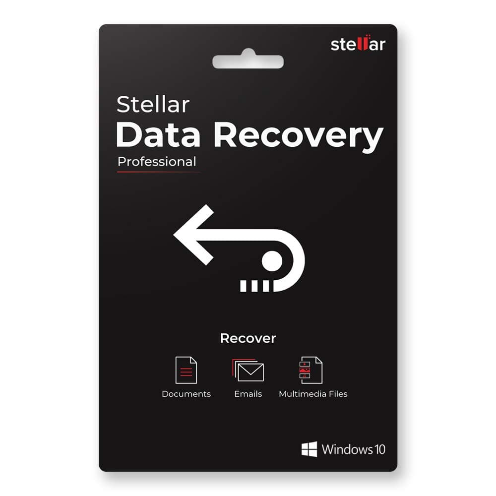 Stellar Data Recovery Software v9.0 | For Windows | Professional | 1 PC 1 Yr | Activation Key Card
