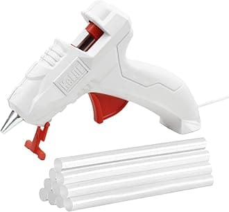 KeLDE Mini Hot Glue Gun Kit,3 Min Fast Heating, Super Lightweight and Safe (Stable Stand, Fuse) 10 Non Toxic Glue Sticks,High Temp Drip - Free for Kids, Adults Crafts, DIY, Home Repairs