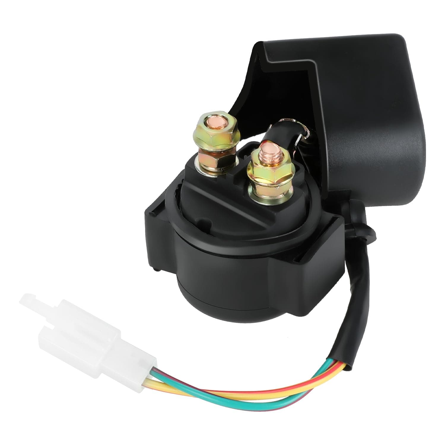 HIAORS GY6 Starter Solenoid Relay Compatible with TaoTao Coolster 125cc 110cc ATV 50cc 150cc 250cc Roketa Jonway Sunl Baja SSR Kazuma Quad 4 Wheelers Scooter Moped Dune Buggy Go Kart Dirt Bikes Parts