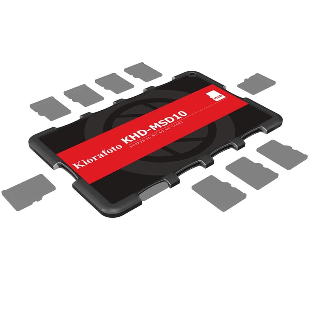 SD Memory Card Storage Case for 10 MSD/TF Cards - Micro SDHC, Micro SDXC, TF