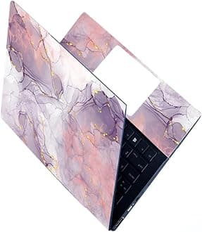 ANCIARY Full Laptop Skin Stickers HD Quality Sticker for Laptops Upto 15.6" (Dustproof|Waterproof|Scratchproof|Reusable) - PK Marble FL RON1