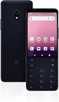 Android12 Smartphone QinF22Pro 4G Unlocked Mobile Phone, 4+64GB/2MP+8MP Camera, Small Smart Black Basic Dumb Phones With Whatsapp for Business, Family