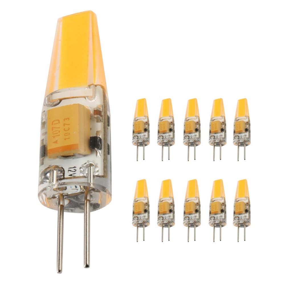 G4 LED Bulb 3Watt led Halogen Replacement 12V AC/DC 2700K Warm White Dimmable, led Replacement for Halogen Bulb 30W 10Pack (3Watt)