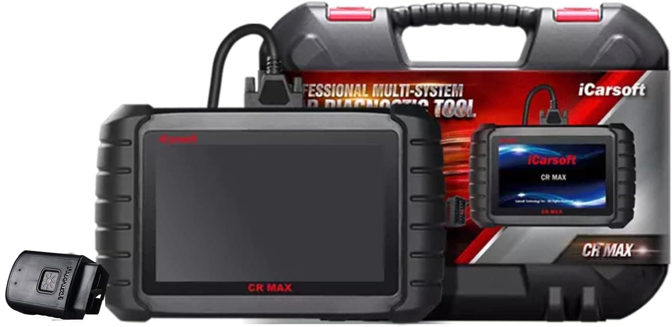 iCarsoft CR Max - Multi-Brand Car Diagnostic Case - Genuine Model with European Guarantee - Reads/Erases - Maintenance Reset - Injector Coding - FAP Regeneration